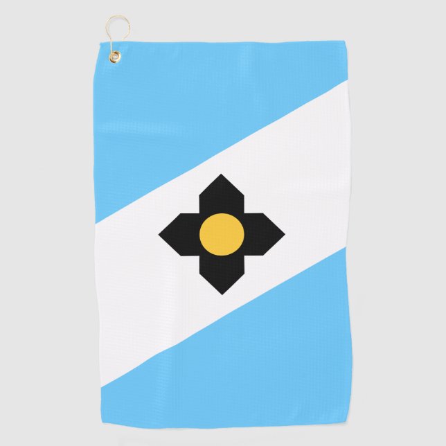 Flag of Madison, Wisconsin  Golf Towel (Front)