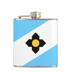 Flag of Madison, Wisconsin Hip Flask