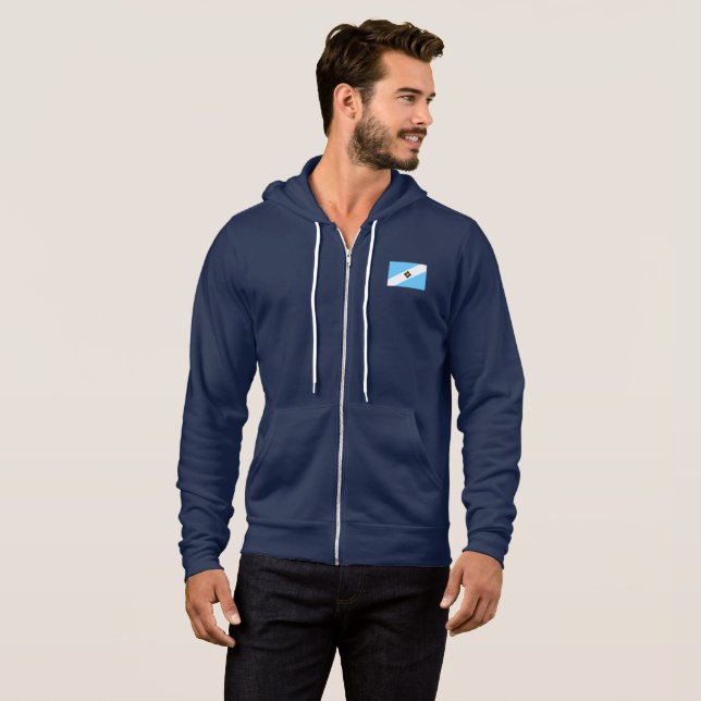 Flag of Madison, Wisconsin Hoodie (Front Full)