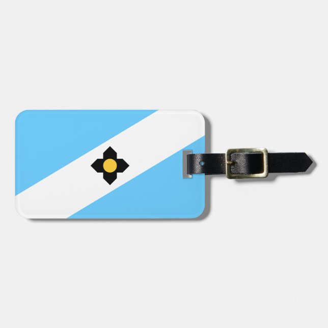 Flag of Madison, Wisconsin Luggage Tag (Front Horizontal)