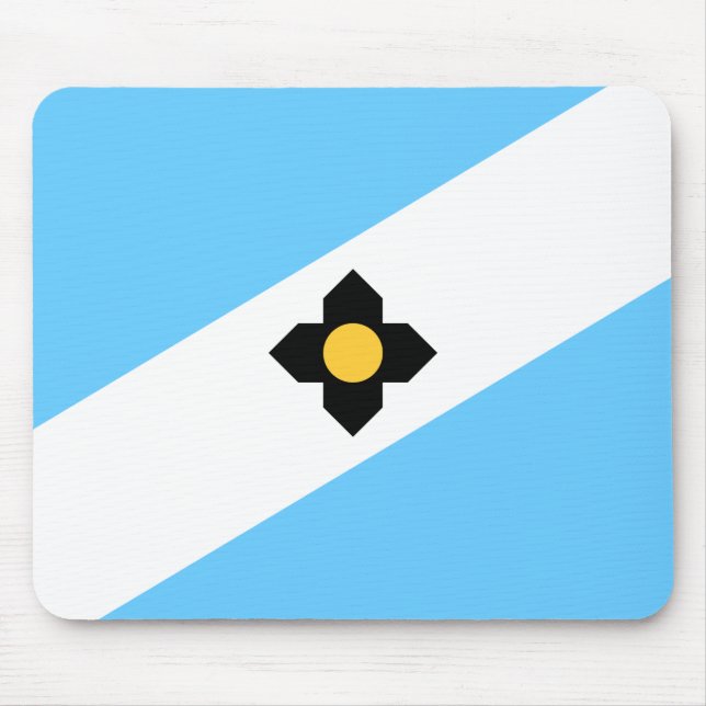Flag of Madison, Wisconsin Mouse Mat (Front)