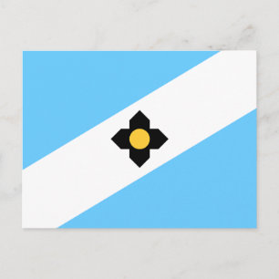 Flag of Madison, Wisconsin Postcard