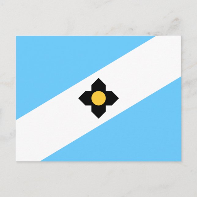 Flag of Madison, Wisconsin Postcard (Front)