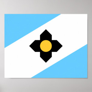 Flag of Madison, Wisconsin Poster