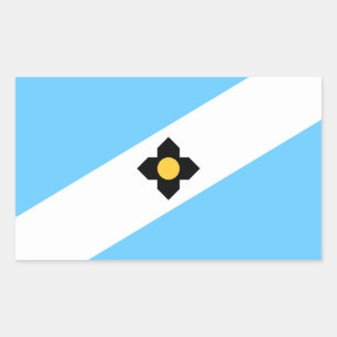 Flag of Madison, Wisconsin Rectangular Sticker