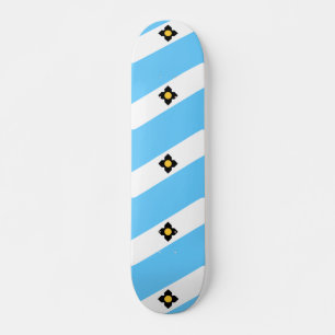Flag of Madison, Wisconsin Skateboard