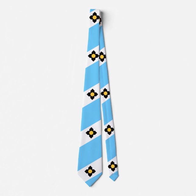Flag of Madison, Wisconsin Tie (Front)