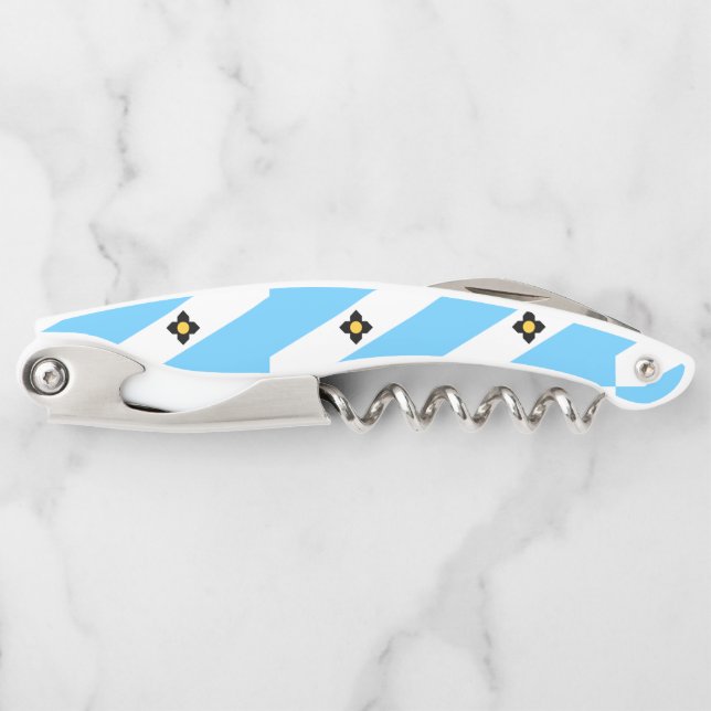 Flag of Madison, Wisconsin Waiter's Corkscrew (Front)