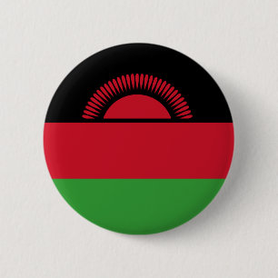 Flag of Malawi 6 Cm Round Badge