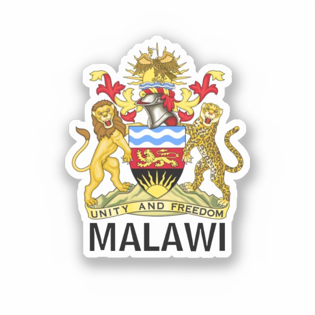 Flag of Malawi Classic Round Sticker (Front)