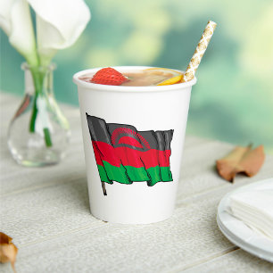 Flag Of Malawi Paper Cups