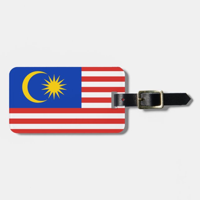 Flag of Malaysia Easy ID Personal Luggage Tag (Front Horizontal)
