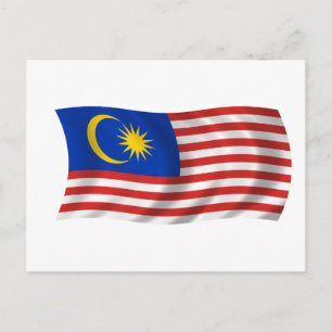 Flag of Malaysia Postcard