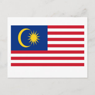 Flag of Malaysia Postcard