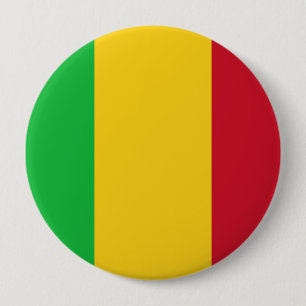 Flag of Mali 10 Cm Round Badge