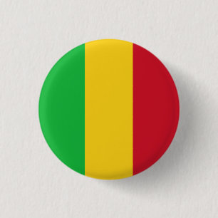 Flag of Mali 3 Cm Round Badge