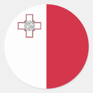 Flag of Malta Classic Round Sticker