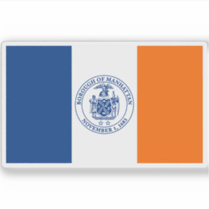 Flag of Manhattan, New York City, USA