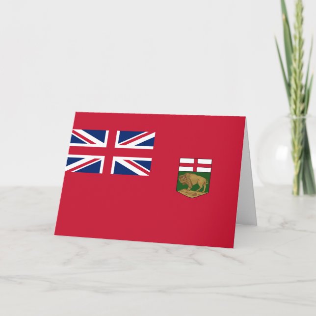 Flag of Manitoba Card (Front)