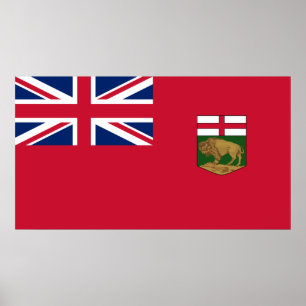 Flag of Manitoba Poster