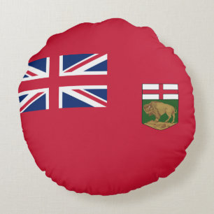 Flag of Manitoba Round Cushion