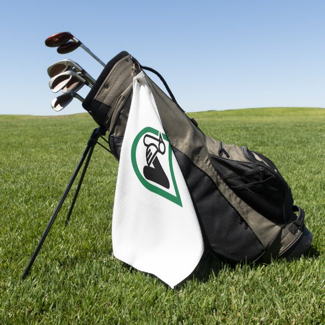 Flag of Marche (Italy) Golf Towel (Green)
