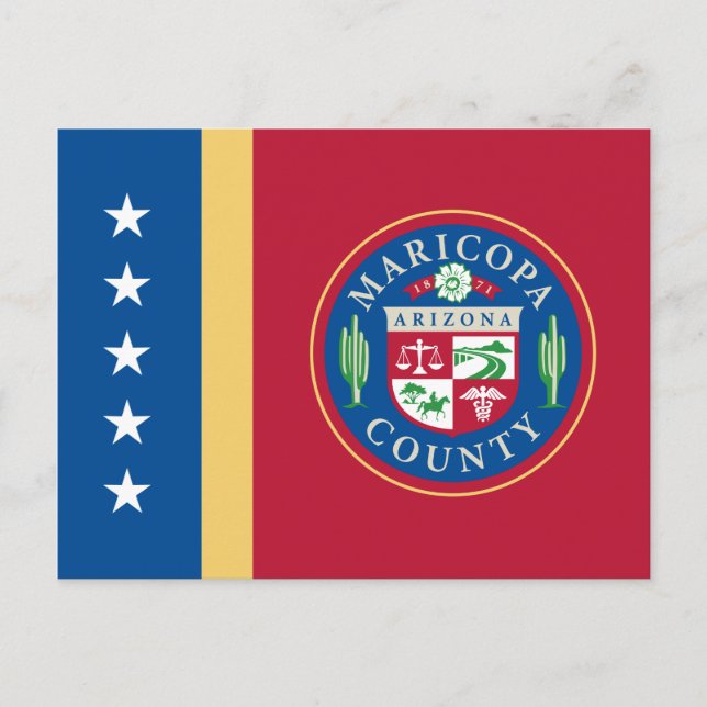 Flag of Maricopa County (Arizona) Postcard (Front)