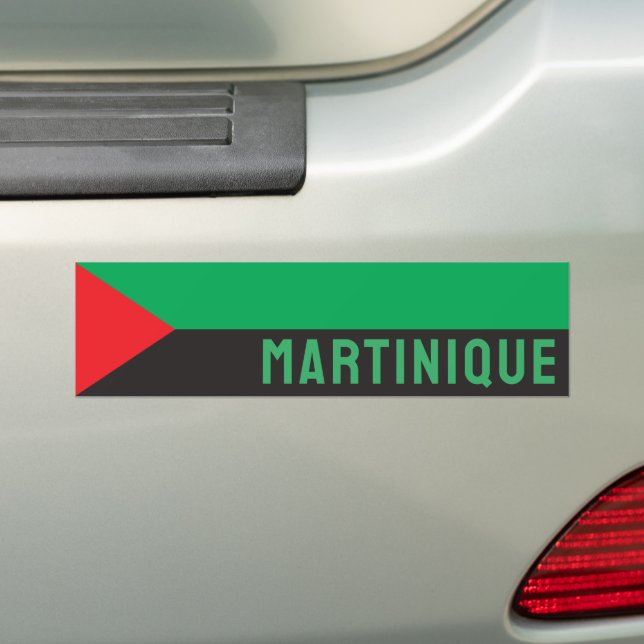 Flag of Martinique (2023) Bumper Sticker (On Car)