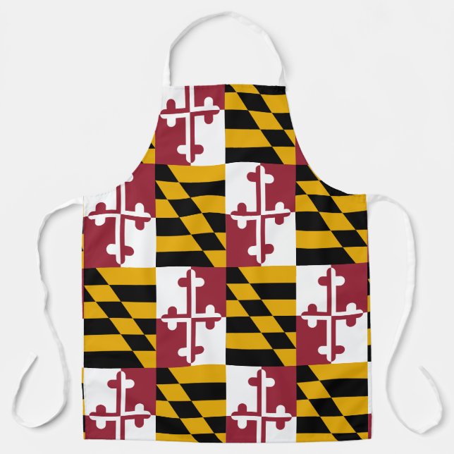 Flag of Maryland Pattern Apron (Front)