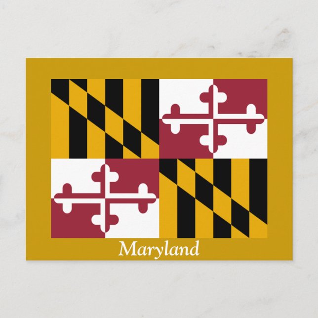 Flag of Maryland Postcard (Front)