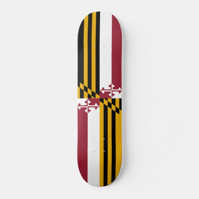 Flag of Maryland Skateboard Deck (Front)