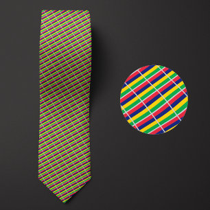 Flag of Mauritius Pattern Tie
