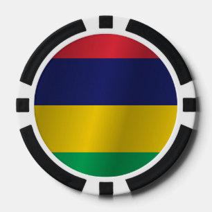 Flag of Mauritius Poker Chips