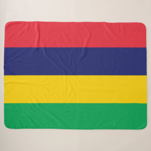 Flag of Mauritius Sherpa Blanket