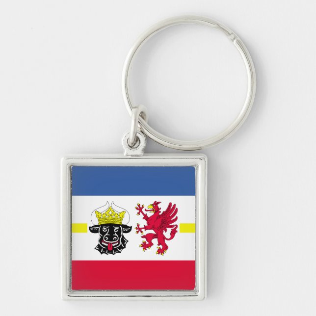 Flag of Mecklenburg-Western Pomerania Keychain (Front)