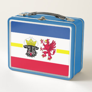Flag of Mecklenburg-Western Pomerania Metal Lunch Box
