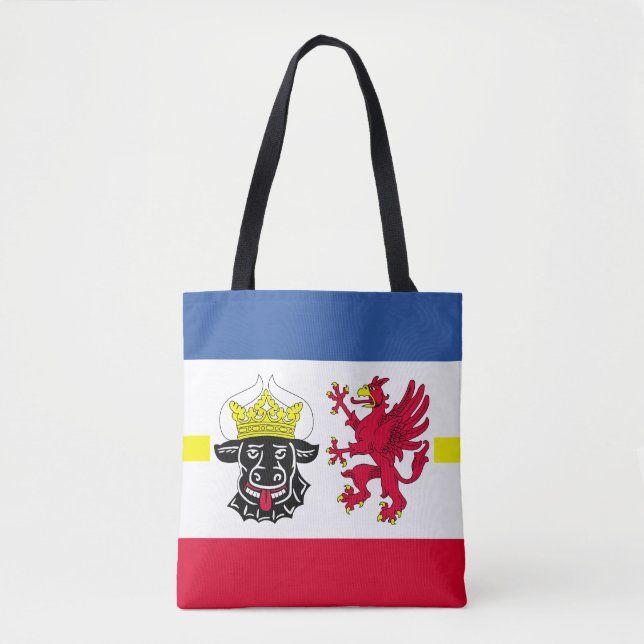 Flag of Mecklenburg-Western Pomerania Tote Bag (Front)