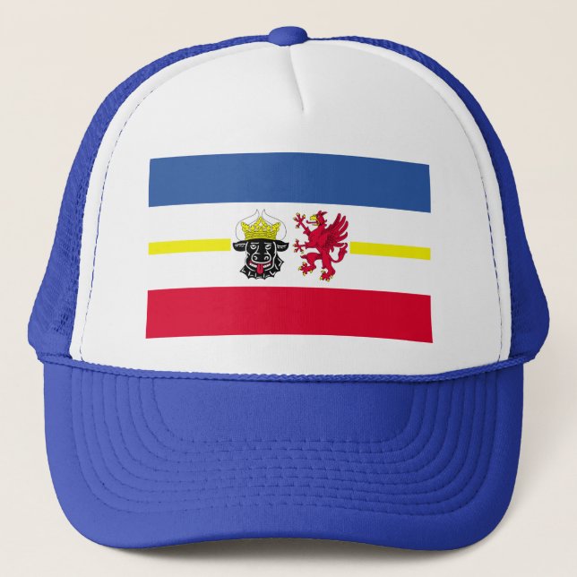 Flag of Mecklenburg-Western Pomerania Trucker Hat (Front)