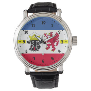 Flag of Mecklenburg-Western Pomerania Wrist Watch