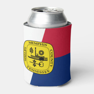 Flag of Memphis, Tennessee Can Cooler