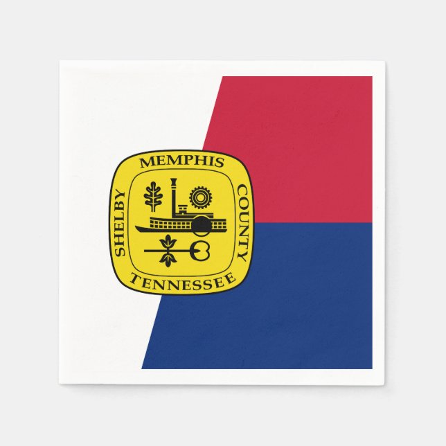 Flag of Memphis, Tennessee Napkins (Front)
