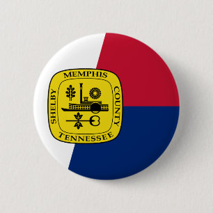 Flag of Memphis, Tennessee Pinback Button