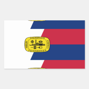 Flag of Memphis, Tennessee Rectangular Sticker