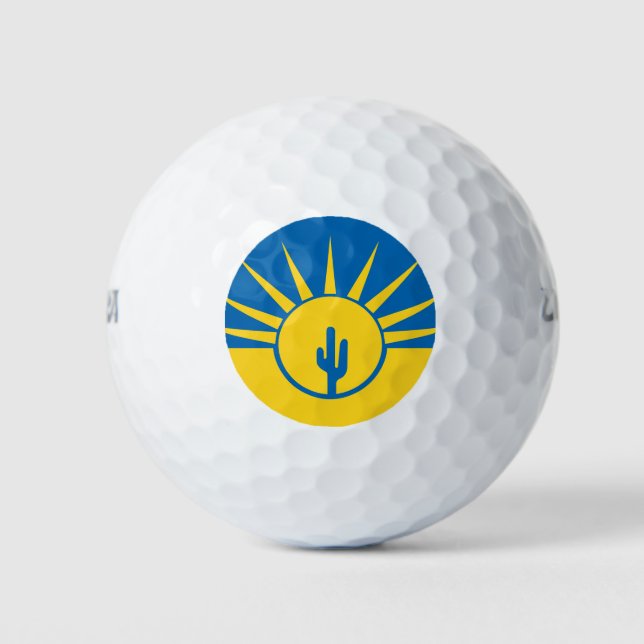 Flag of Mesa, Arizona Golf Balls (Front)