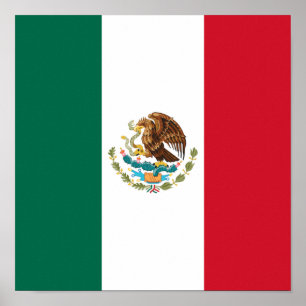 Flag of Mexico, Bandera de Mexico Poster