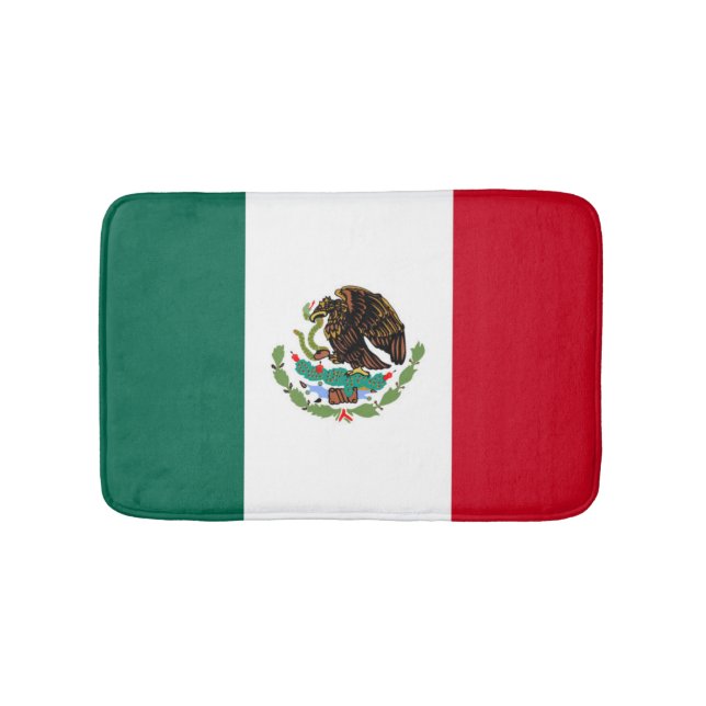 Flag of Mexico Bath Mat (Front)