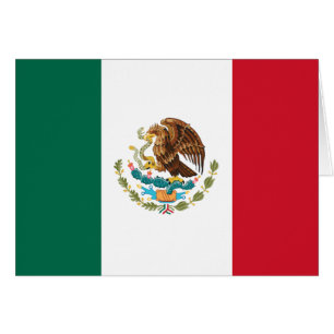 Flag of Mexico Blank Inside Greeting
