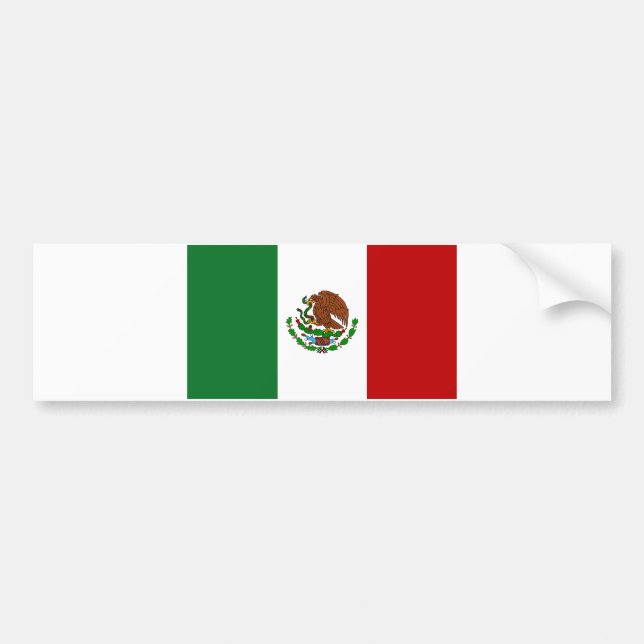 Flag of Mexico Bumper Sticker (Front)