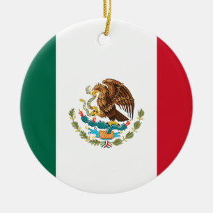Flag of Mexico Ceramic Tree Decoration