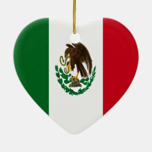 Flag of Mexico Ceramic Tree Decoration